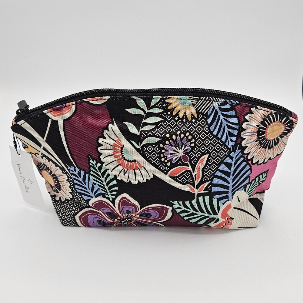 NWT Vera Bradley Lighten Up Grand Travel Cosmetic in Kauai Floral